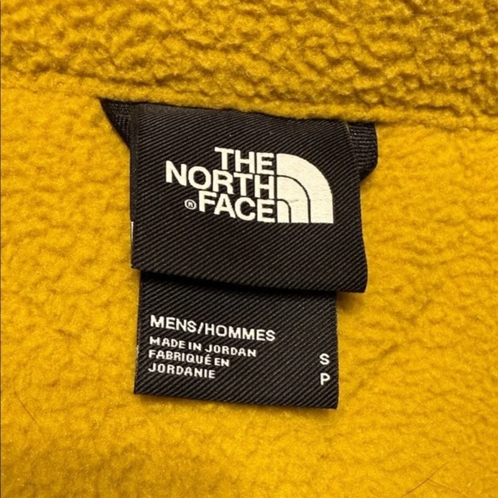 The North Face Gorpcore Utility‎ Fleece Vest Yellow Brown Full Zip Men's Size S
